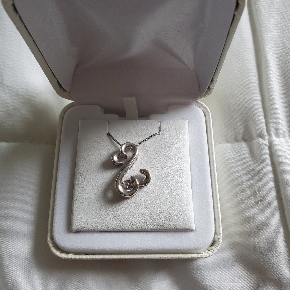 Diamond Open Heart Necklace